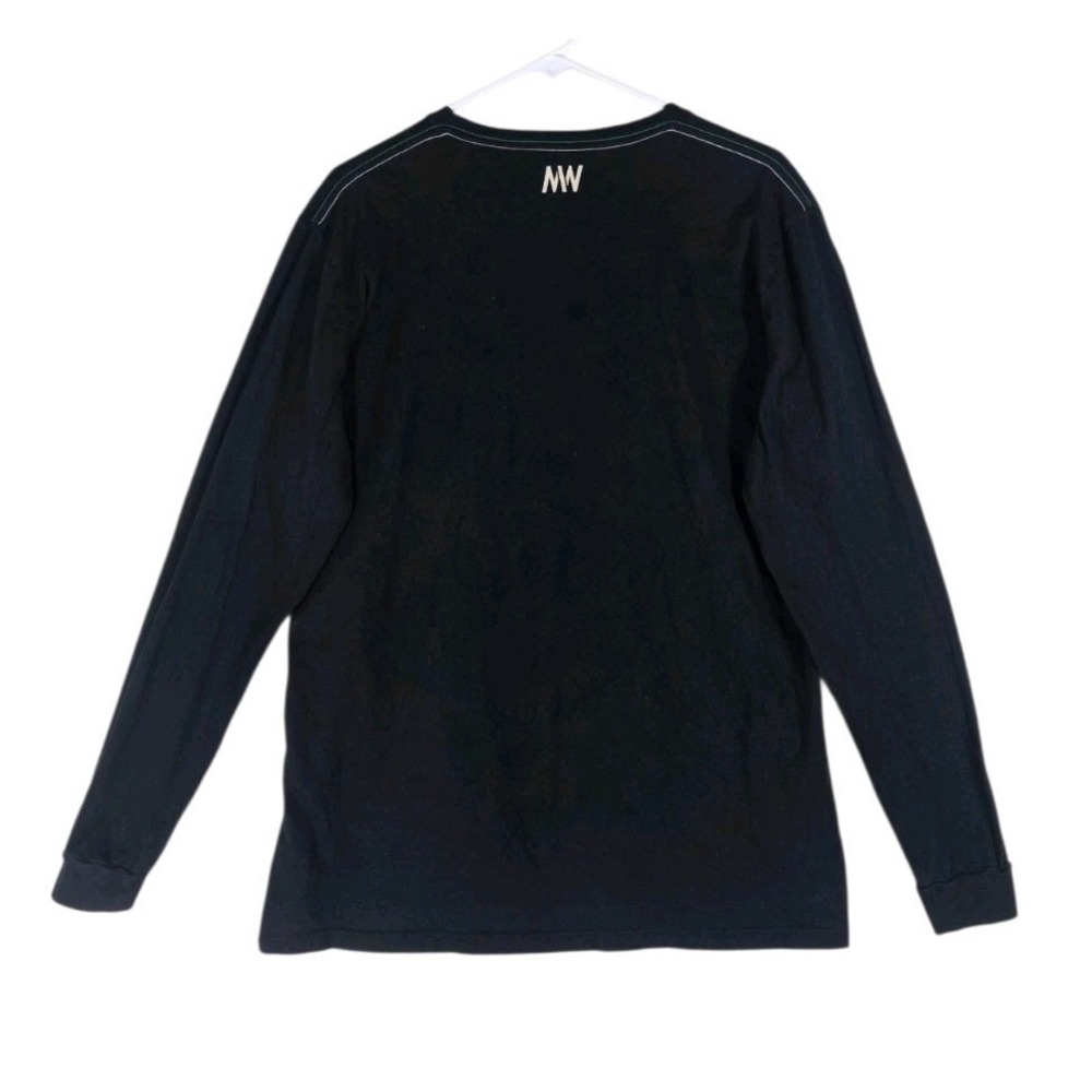 Indian Motorcycle T-Shirt Mens L Long Sleeve Black Organic Cotton USA Made - Picture 13 of 13